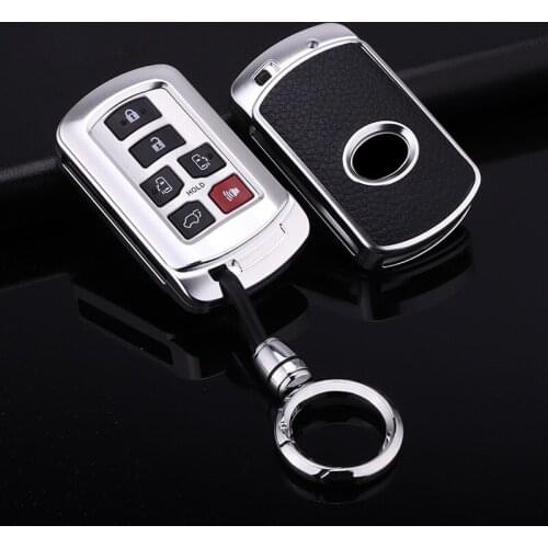 Car Key Cover Fob Smart Holder Case Key Covers For Toyota Sienna 2018 Protector Protection Accessories Key Bag