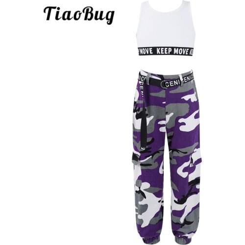 Kids Girls Workout Gymnastics Outfits Sport Bra Top Tank Tops with Pants Leggings Set Ballet Dancewear Dance Class Ballroom Set