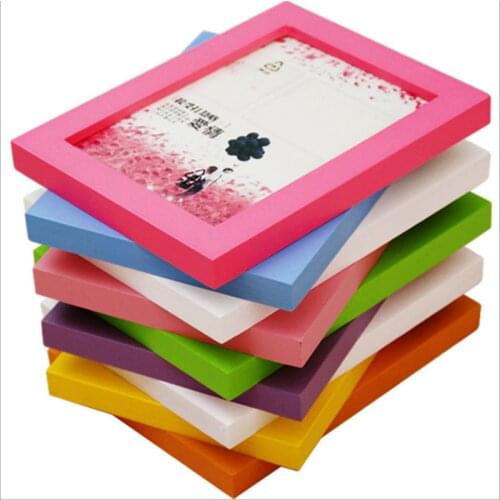 14 Colors Thicken Solid Wood Photo Frame With Size 5 6 7 8 10 12 16 20 inches A4 A5 Desk Decoration Studio Certificate Frame