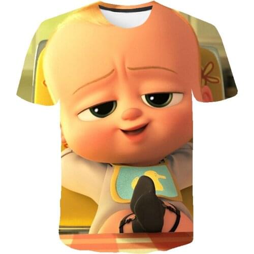 Teen 3D Printing Baby Movie T-shirt Cute Boy Anime Cartoon T-shirt Kids Adult Summer Clothing Men Women Fun Casual T shirt