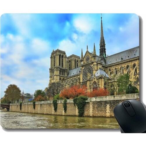 Gaming Mouse Pad Custom,Paris Notre Dame France France soul continuation Mouse Pad Stitched Border