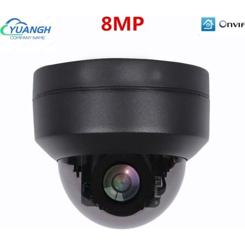 8MP IP Camera Outdoor POE PTZ 4X ZOOM Lens IR Night Vision Video Surveillance MINI Dome Camera H.265 ONVIF