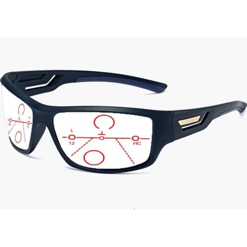 Stick Face Sports Men Ultralight Progressive Multifocal Reading Glasses +0.75 +1 +1.25 +1.5 +1.75 +2 +2.25 +2.5 +2.75To+4
