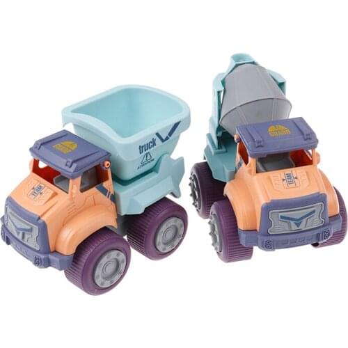Baby Classic Simulation Engineering Car Toy Excavator Model Tractor Toy Dump Truck Diecast Model Car Toy Mini Gift for Boy