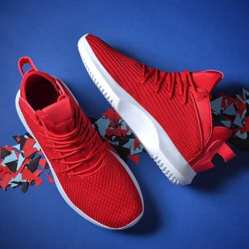 Red Retro Designer Sneakers Men Trendy Platform Sneakers Men Shoes Autumn Casual Mesh Breathable Men Streetwear Superstar Shoes