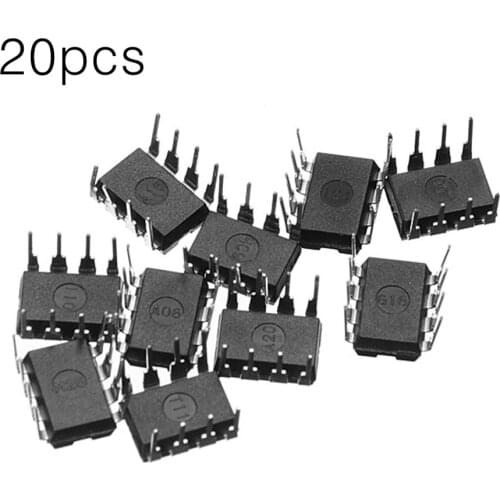 New 20PCS NE555P NE555 DIP-8 Single BIPOLAR TIMERS IC Tabletop Socket TOP High Quality ONLENY