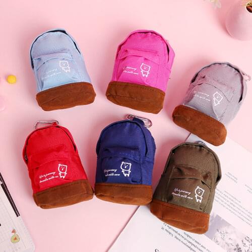 Women Mini Backpack Flower Bag Hand Pouch Purse bag Key Holder