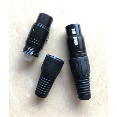 Original new 100% 10-XLR5-F-BKAU gold-plated 5 core female plug connector