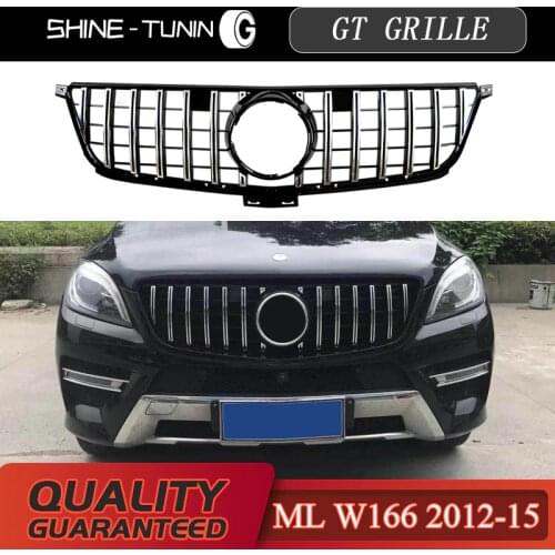 For ML Class W166 AMG GT R grille Front Grille FOR ML class 2012-15 ML300 ML320 ML350 ml400 ML450 grille Without emblem