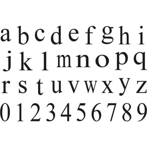 Lowercase Alphabet Rubber Stamps with numbers stamps,cheap clear letter rubber stamps