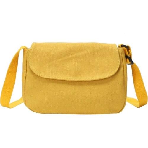 Simple Versatile College Style Literary Leisure Shoulder Handbags Female Students Crossbody Lipstick Bags Women Solid Satchels