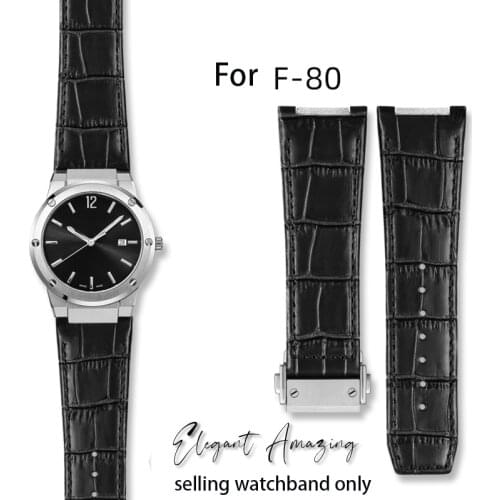 Cowhide watch strap for Ferragamo F-80 Slim series leather watchband with mens bracelet wristband 26mm Free disassembly tools