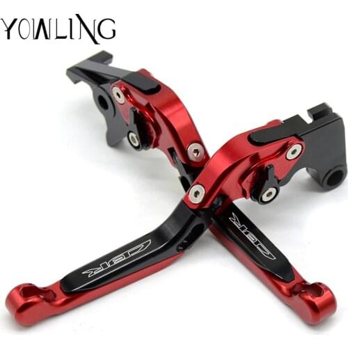 11 Colors Motorcycle lever CNC Adjustable Foldable Lengthening aluminum brake clutch levers For Honda CBR125R CBR 125 R 2005
