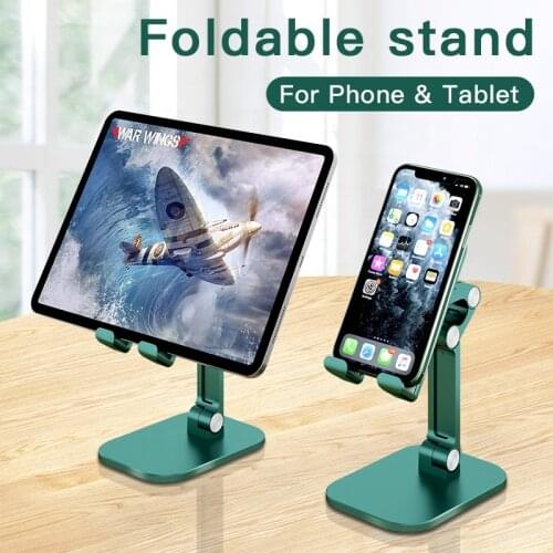 Foldable Tablet Mobile Phone Desktop Phone Stand for iPad iPhone Samsung Desk Holder Adjustable Desk Bracket Smartphone Stand