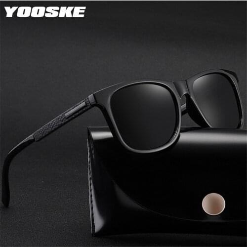 YOOSKE Men Polarized Sunglasses High Quality Vintage Sun Glasses Women Brand Designer Male Driving Eyeglasses