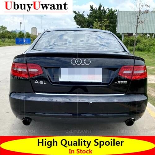 Rear Spoiler 3Pcs/Set PU Primer Color Car Tail Wing Decoration Trunk Spoiler For 2007 2008 2009 2010 2011 Audi C6 A6