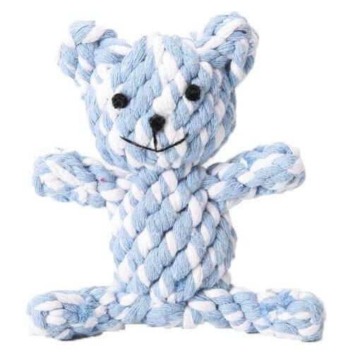 Bite Resistant Pet Dog Chew Toys for Small Dogs Cleaning Teeth Puppy Dog Rope Knot Ball Toy Playing Animals Dogs Toys Pets