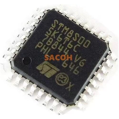 2PCS/lot New OriginaI STM8S005K6T6C STM8S005 LQFP32 Single chip microcomputer 8-bit microcontroller chip IC