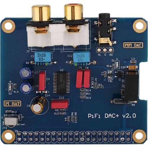 Audio Sound Card Module,I2S Interface PiFi DIGI DAC + HIFI DIGI Digital Audio Card for Raspberry PI 3 Model B / 2B / B