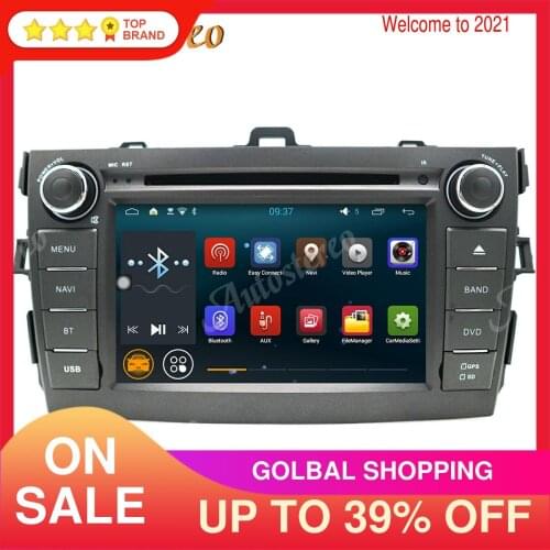 Android System Car GPS Navigation Stereo DVD Player for Toyota Corolla 2007-2013 Multimedia Player Radio Tape Recorder Head Unit