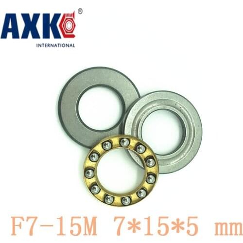 Axk 10pcs Free Shipping Axial Ball Thrust Bearings F7-15m Plane Thrust Ball Bearing Abec5 7*15*5 Mm