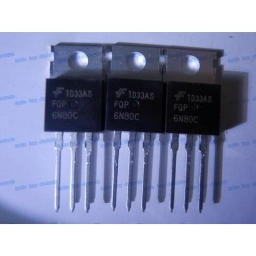 Free shipping 20PCS FQP6N80C 800V N-Channel MOSFET