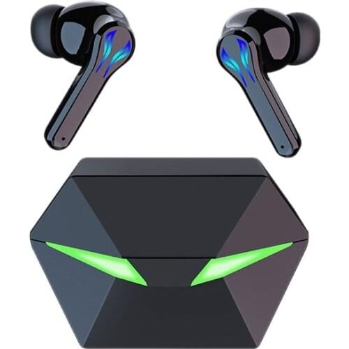 Wireless Earbuds Bluetooth 5.1 Noise Reduction Microphone TWS Hifi Gaming Luminous Headset For Apple ISO Android