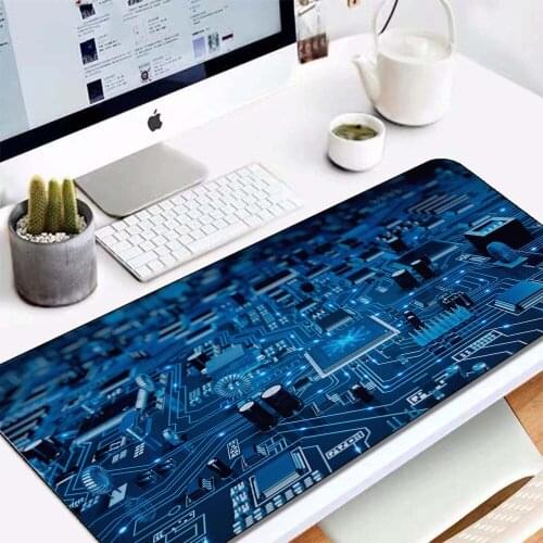 Big PC Mouse Pad Technology Sense Notebook Mouse Pad Waterproof Gaming Pad Mouse Keyboard Mouse Pad Desk Protective Cover 40x90
