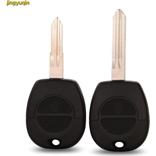 Jingyuqin Remote Car Key Fob Shell For Nissan Micra Almera Primera X-Trail Replacement Auto Key Cover Case 2 Button