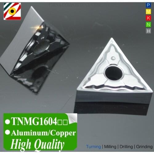 EDGEV CNC Carbide Inserts TNMG160402 TNMG160404/08 HA Tungsten Indexable Lathe Cutter Turning Cutting Tool Machining Aluminum
