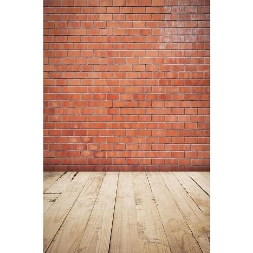Brick Wall Wooden Floor Photography Backdrop Baby Children Portrait Pets Customized Backgrounds Photo Studio Photoshoot Props