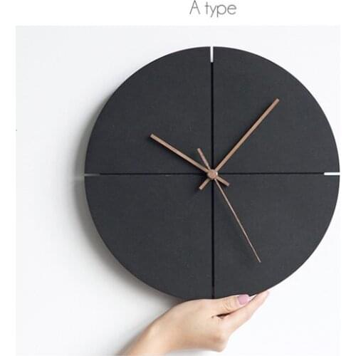 Nordic Minimalist Wall Clock Creative Living Room Personality Household Watches Silent Wall Clocks Home Decor