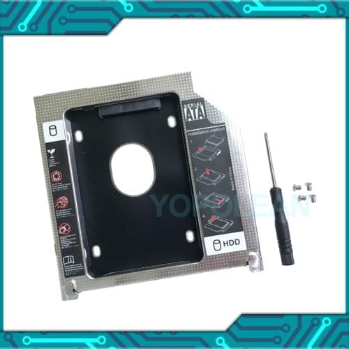 Second HDD Caddy 9.5mm SSD HD SATA Hard Disk Drive Adapter For Laptop Cd Dvd Rom Optical Bay Tray Bracket