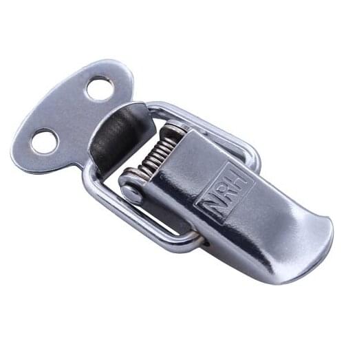 Free shipping metal hasp industrial instrument lock buckle box bag lock spring hasp house furniture hardware accessories
