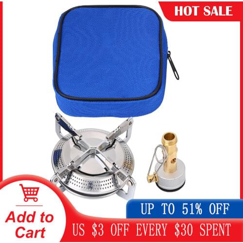 Portable Windproof Camping Gas Stove Outdoor Picnic Cooking Stove Foldable Split Burner Titanium Alloy Solid Durable Cookware