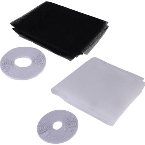 DIY Insect Fly Door Screen Curtain Protector Flyscreen Mesh Screen Sticky Tape Magnetic Anti Mosquito Door Window Net