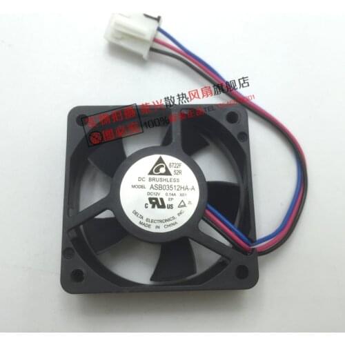 Delta Electronics ASB03512HA A Server Cooling Fan DC 12V 0.14A 35x35x10mm