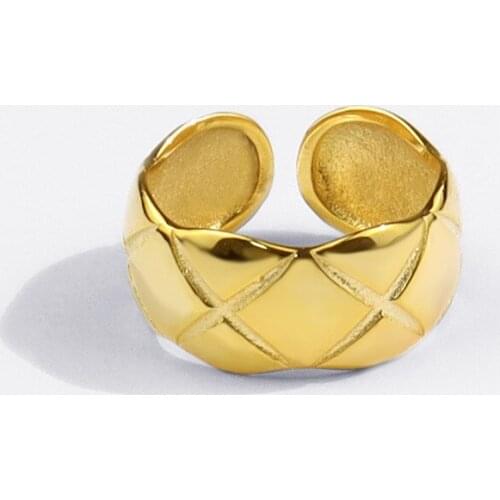 IOY IRENE Vintage Metal Circular Metal Hand-cut Rings For Women 2021 New Punk Hyperbole Lovers Ring Jewelry