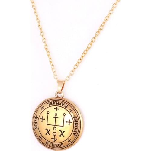 Link Chain Women Men Jewelry Archangel RAPHAEL Angelic Amulet Religions Talisman Zinc Alloy Dropshipping