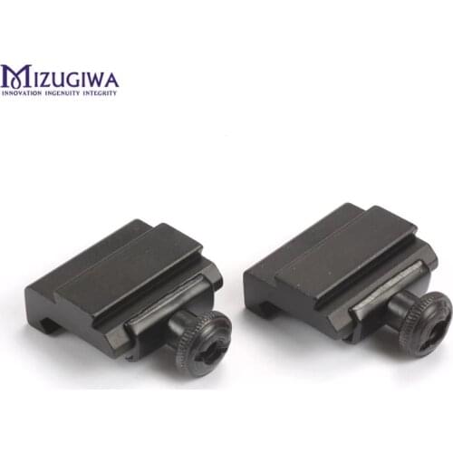 2Pcs/pair Hunting Scope Mount 20mm to 11mm Base Weaver Picatinny Rail To Dovetail Rail Adapter Base Caza unting Accessories