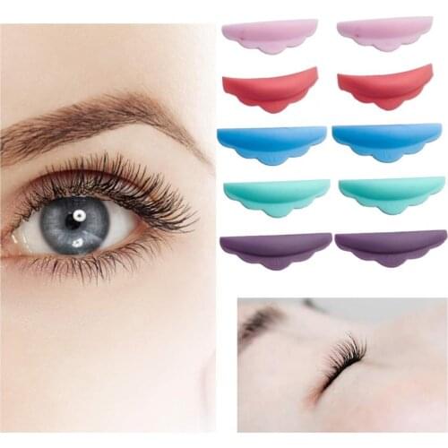 5Pairs/Set Silicone Lash Perm Pad High Elasticity Non-Irritating Eyelashes Perming Rods Soft Extension Pad for Beauty Salon