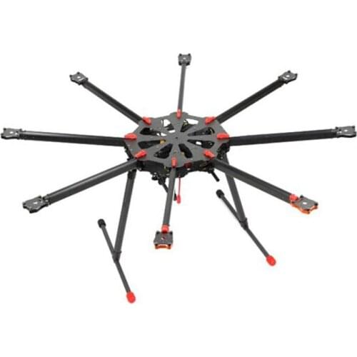TAROT X8 ALL Carbon Fiber TL8X000 8 Axis Octocopter with Electric Retractable Landing Skids and Folding Arm for FPV Photography