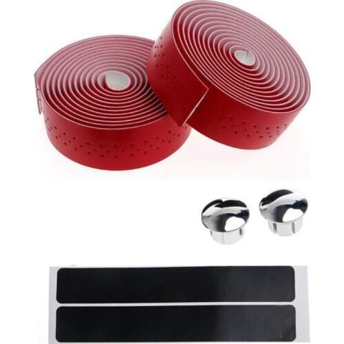 A5KC 2 Pcs Soft Bicycle Handlebar Grip Tape Wraps Adhesive with Vent Holes Bike Handle Bar Tape Practical Modification and