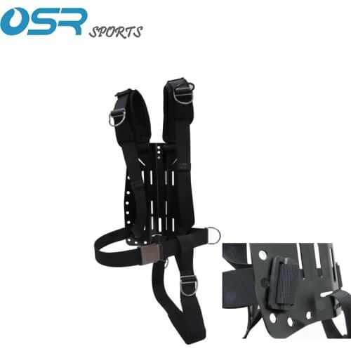 Scuba Diving Alu Aluminum backplate with DIR harness and Cinch system BCD back mount sidemount