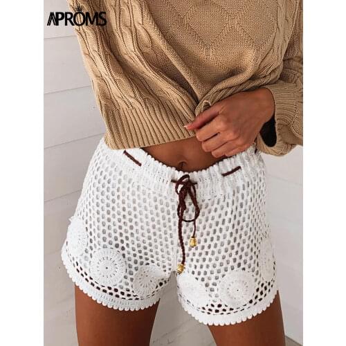 Женские хлопковые шорты APROMS China At AliExpress