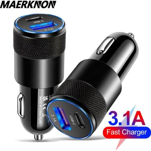 USB Car Charger Quick Charge 4.0 3.0 USB PD Fast Charging Car Phone Charger For Huawei Xiaomi iPhone 12 Type C PD Phone Charger