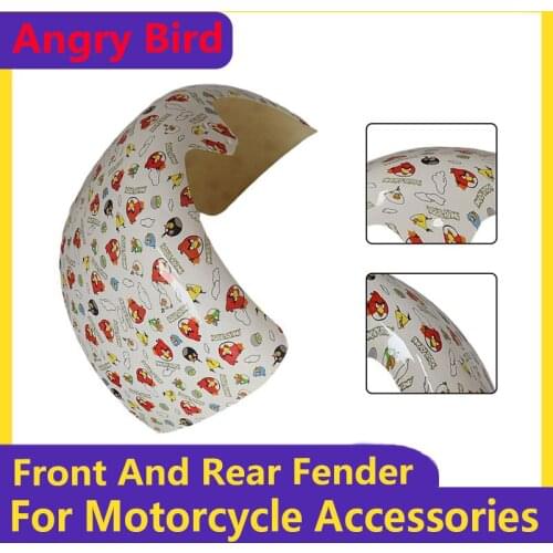 Angry Bird 10x6.00-5.5 10x6.00-6 Citycoco Fender Shell Flaps Front and Rear Fender Mudguards with Taillight Reminder