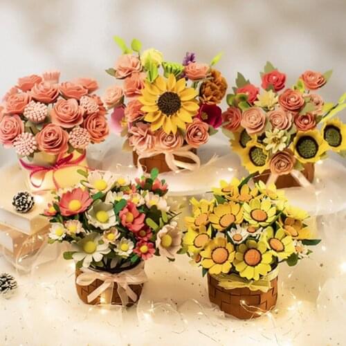 Sunflower Bouquet Handmade Non-cutting Non-woven Handmade Fabric DIY Material Package Home Garden Party Wedding Decoration