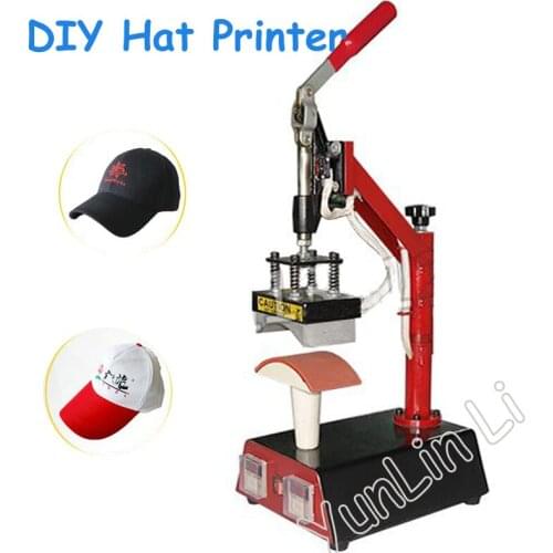 DIY Hot Hat Printing Machine 220V Manual Baking Cap Machine Vertical Heat Transfer Hat Machine DS-1D0814