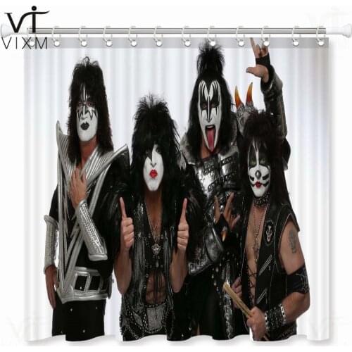 Rocks Kiss Group Design Shower Curtain Fashion Eco-freindly Mildew-proof Fabric Curtains Bathroom Bathing Decor